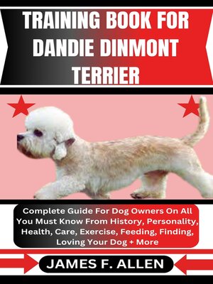 cover image of TRAINING BOOK FOR DANDIE DINMONT TERRIER